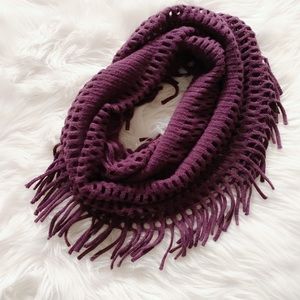 NWOT Maroon infinity scarf